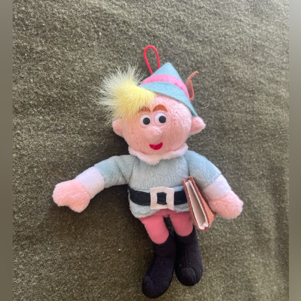 Charming Elf Plush Toy with Blue and Pink Outfit